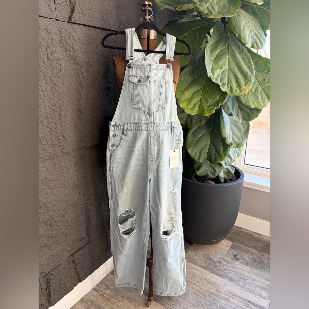 Light Blue Denim Overalls